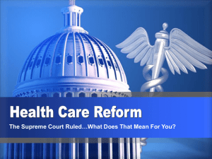 Health Care Reform - Florida Insurance Brokers