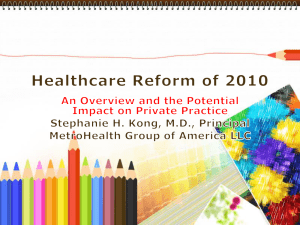 Healthcare Reform of 2010