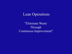 Lean Operations - Prism Web Pages