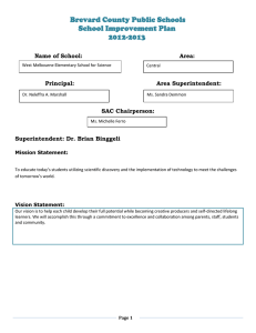 West Melbourne School of Science - Accountability, Testing and