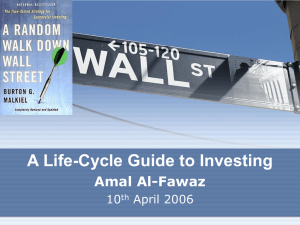 A Life-Cycle Guide to Investing - Home