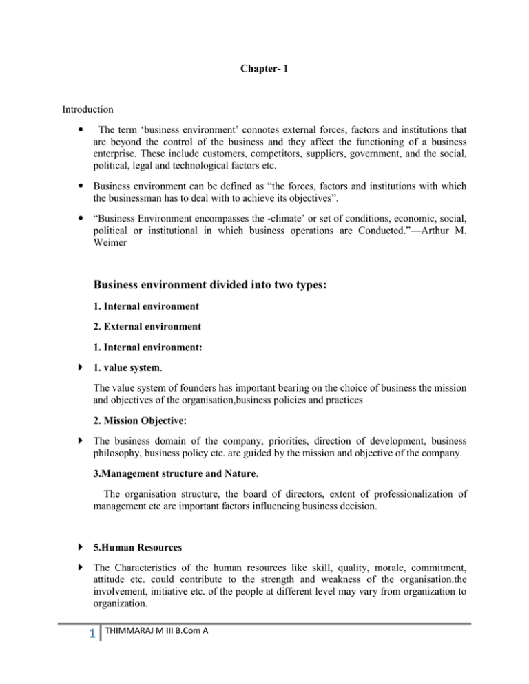 business environment thesis pdf