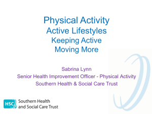 New Physical Activity Guidelines for Adults and Older People