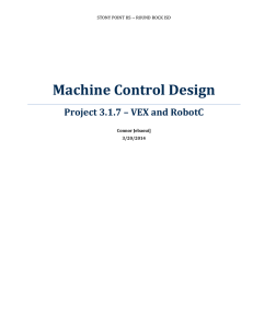 Machine Control Design - Connor Jebaoui PortFolio