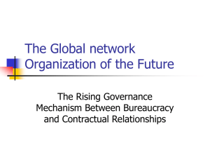 The Global Network Organization of the Future