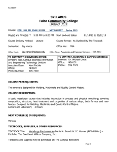 Course: - Tulsa Community College