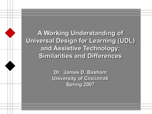 Universal Design for Learning and Assistive Technology