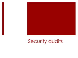 Security audits