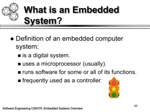 What is an embedded system?
