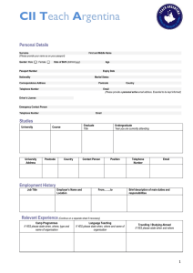 application form - University of Warwick