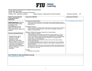 Assessment Results - FIU Global Learning
