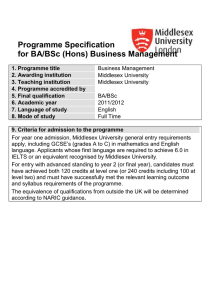 Business Management - BA BSc