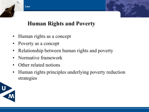 Poverty and Human Rights