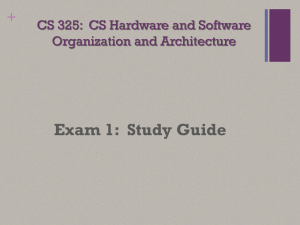 Exam1 Study Guide