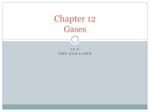 Chapter 12 Gases
