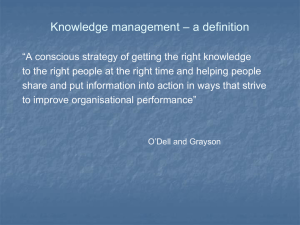 Knowledge management 18