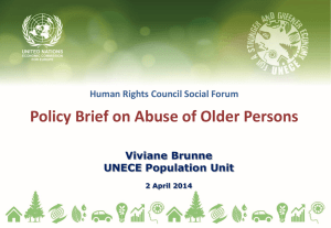 Detection, statistics and research Prevention of abuse of older