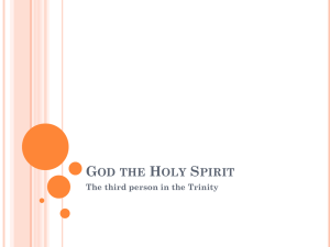 God the Holy Spirit