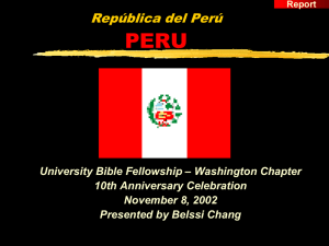Peru Mission