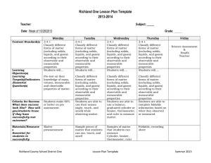 Richland One Lesson Plan Template