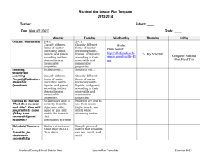 Richland One Lesson Plan Template - CL3rdgrade
