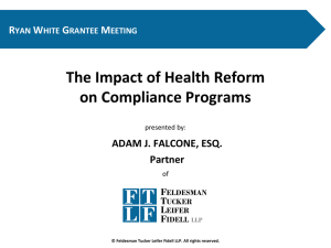 The Impact of Health Reform on Compliance Programs