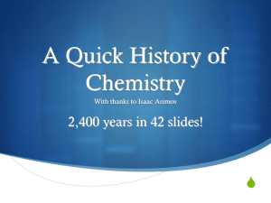 Day 12 Chemical History