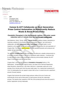Comexi & AVT Collaborate on Next Generation Press Control