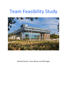 Team Feasibility Study - Tracy Okotie Portfolio