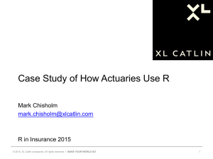 Case study of how actuaries use R