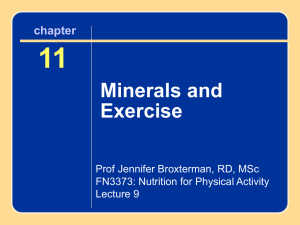 FN3373, Lecture 9 (OWL) – Ch 11 (Minerals)