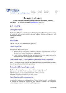 Course Syllabus