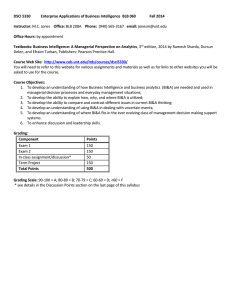 BCIS 5120 - College of Business