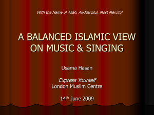 a balanced islamic view on music & singing