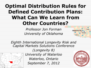 Optimal Distribution Rules for Defined Contribution Plans