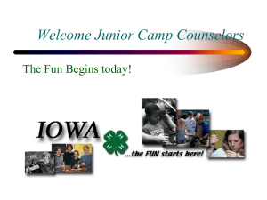 What is Camp? - Iowa State University Extension and Outreach