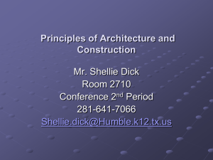 Principles of Architecture and Construction