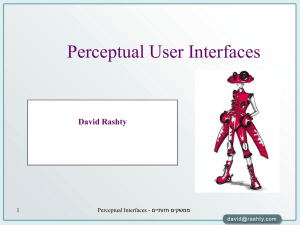 Perceptual user interfaces (2001)