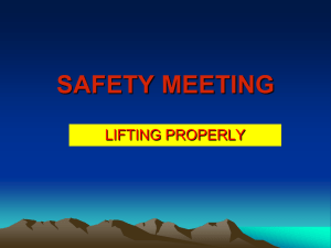 Lifting Safely - SafetyShare.org