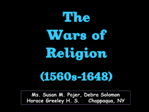 The Wars of Religion