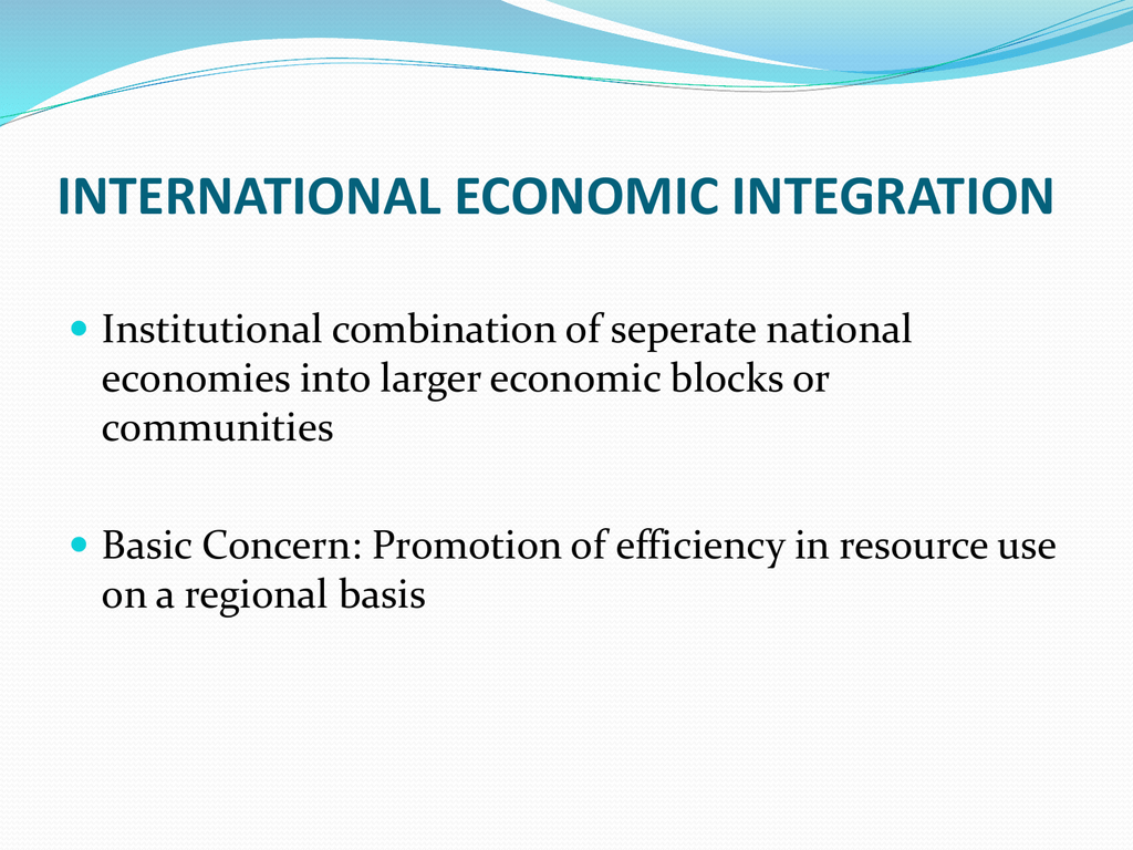 international-economic-integration