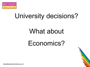 Why Study Economics teachers' presentation