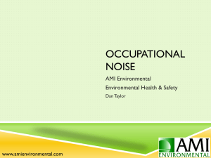 Occupational Noise - AMI Environmental