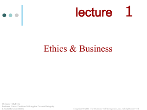 Ethics & Business