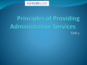 Principles of Admin Services