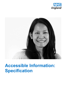 NHS England Accessible Information
