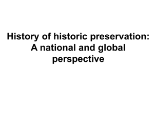 PowerPoint Presentation - History of Historic