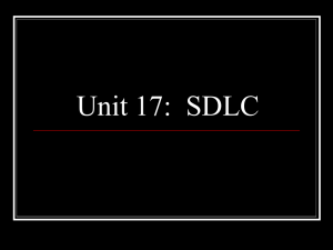 Units 4 & 5: SDLC
