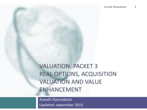 Valuation: Introduction - NYU Stern School of Business