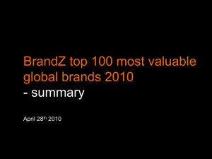 2009 Brand Z top 100 ranking